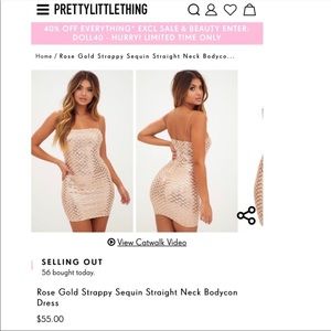 Brand new pretty little thing mini dress